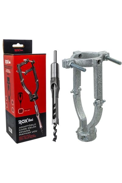 Rox Wood 0271 Kare Delik Zıvana Adaptörü (10 mm Matkap Uçlu)