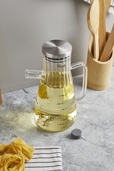 JASPER 15409 Gaelon Line Glass Borosilicate Oil Vinegar 900 ml