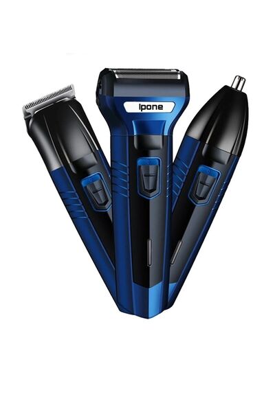 Ipone Ip-2020 3 Başlıklı Saç Sakal Burun Çok Amaçlı Tıraş Makinası Profesyonellerin Tercihi