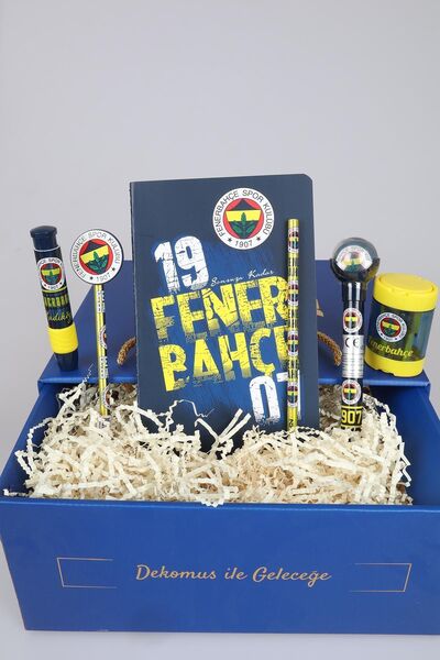 Fenerbahçe Lisanslı Noktalı Defter,2'li Kurşun Kalem ,kalemtraş,silgi Ve Versatil Uçlu Kalem Seti