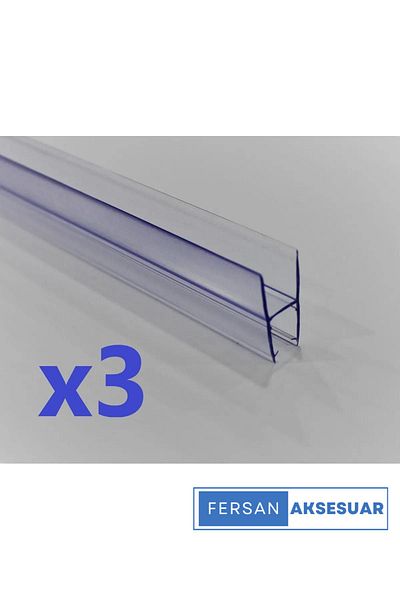 FERSAN AKSESUAR GLASS BALCONY 8 MM TRANSPARENT TROUBLE LARGE H 3 PIECES 200 CM