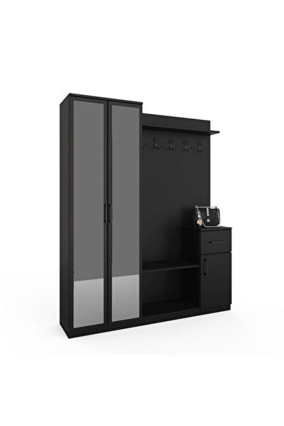 ANZERA Terra Portmanto - Siyah - Aynalı