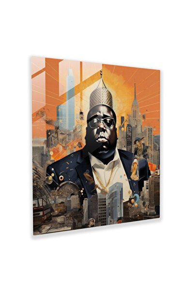 PaintedAnarchy Notorious Large Glass Wall Art - Notorious Large Modern Art, N...