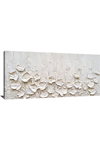 AllureArtDesign 3 Boyutlu Soyut Çiçek Kanvas Tablo, Soyut Çiçek Kanvas Tablo
