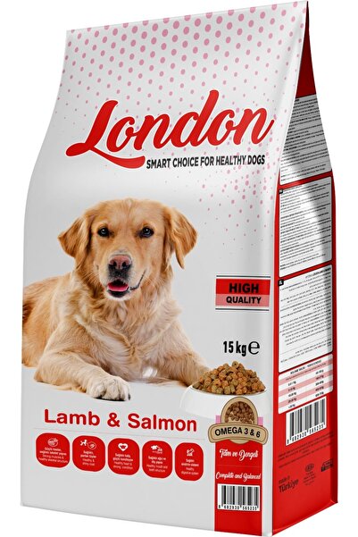 London Kuzu Etli ve Somonlu 15 Kg Yetişkin Köpek Maması