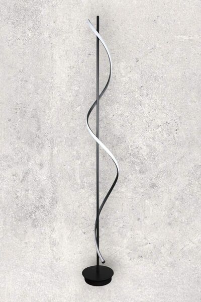 Fer Avize Violet Modern Tasarım Siyah Renk Gün Işığı Ledli Salon - Yatak Odası Led Lambader