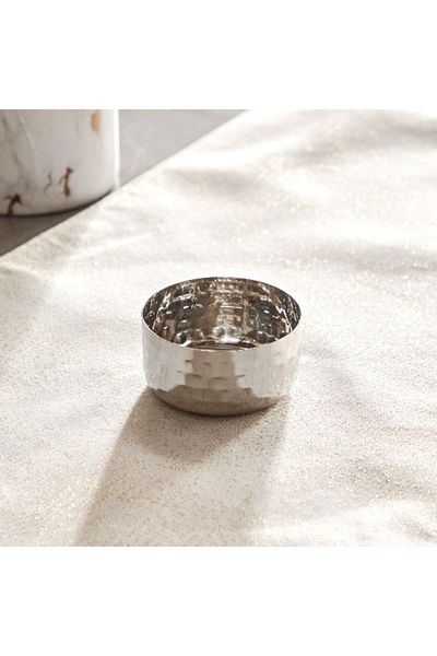 Home Box Hammered Stainless Steel Veg Bowl - 140 ml