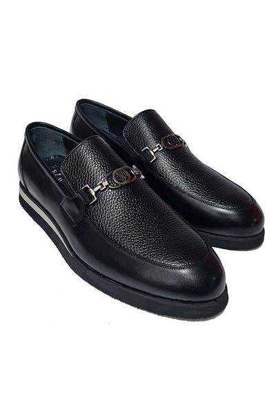 Voyager Genuine Leather Float Loafer with Metal Band - Laceless Shoes 6843
