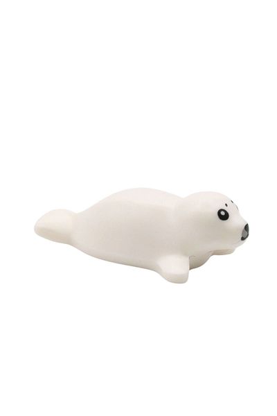 LEGO 1 Piece Mini Figure Animal - Seal Puppy White Seal Fish Accessory