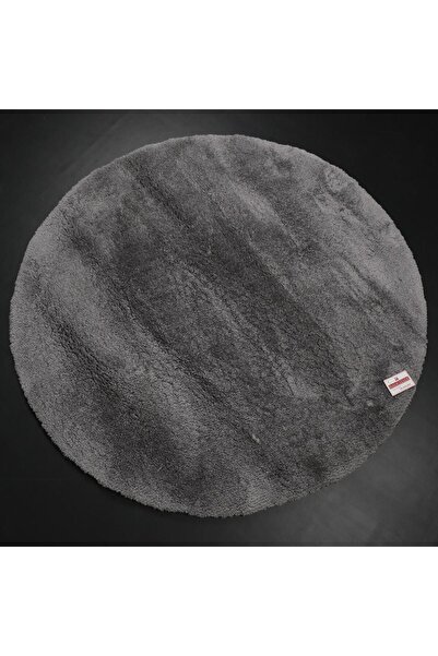 Halıcızade Nova Serisi Sade Desenli Antrasit Yuvarlak Halı