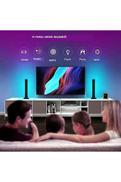 Home Rgb Atmosfer Işık Çubuğu Ortam Müzik Tv oyun  Senkronizasyon Dekorasyon Gece Lambası Wifi LED Işık