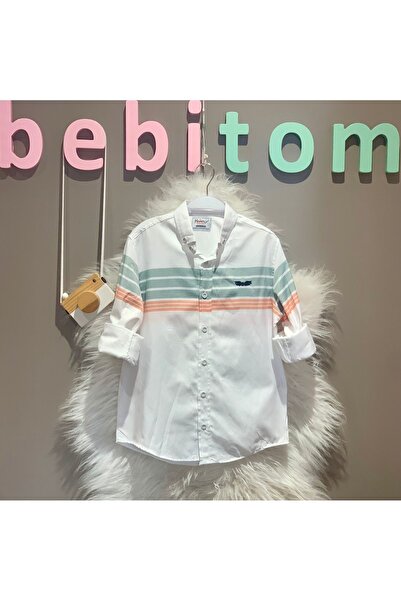bebitomkids Erkek 11-15 Yaş Çizgili Gömlek