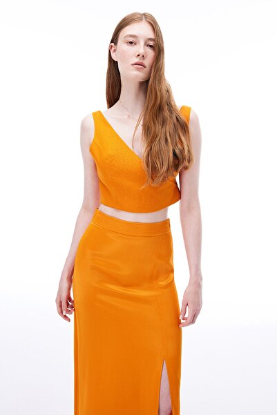 Perspective Safira Помаранчева спідниця середньої довжини - Regular Fit