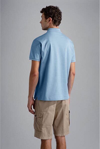 PAUL&SHARK MEN'S KNITTED POLOSHIRT C.WCOTTON