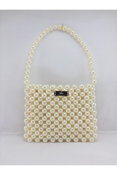 Urlav Pearl Bridal Bag - Pearl Bead Bag - Χειροποίητη Τσάντα