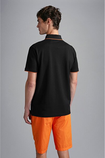 PAUL&SHARK MEN'S KNITTED POLOSHIRT C.WCOTTON