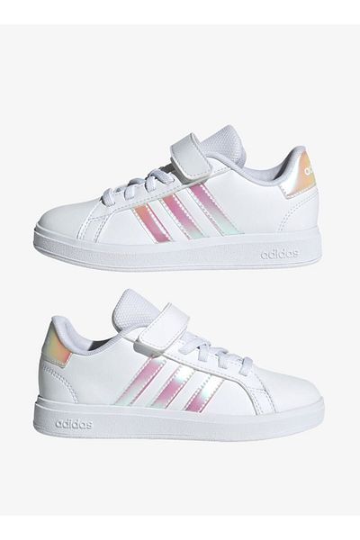 adidas Sportschuhe im Colourblock-Design mit Klettverschluss für Mädchen - Grand Court 2.0