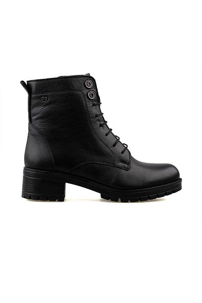 Castle Black Μαύρα γυναικεία μποτάκια casual - 3680 1 μοντέλο