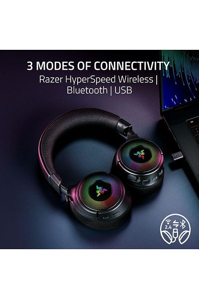 RAZER Kraken V4 RGB Wireless Gaming Headset for PC, Mac, PS5, Nintendo Switch, Smartphone