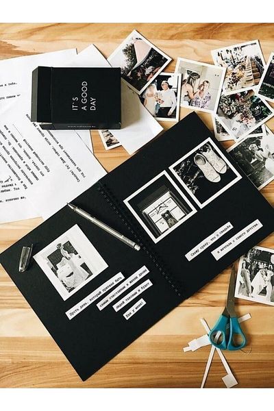 baddin aksesuar Black Page Notebook 15×20 Cm 30 Sheets And White Pen