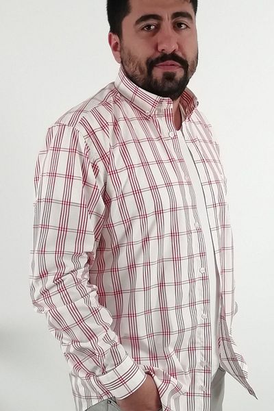TOUSUS Regular Fit Plaid Men's Shirt Kls-4051-tss