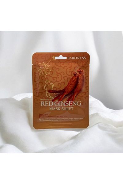 Baroness 5 Pieces Red Ginseng Mask Sheet - Colorful Design