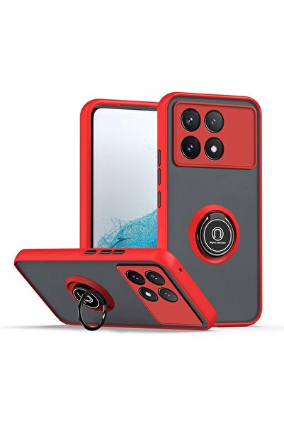 Rivor Xiaomi Poco X6 Pro 5G Kılıf 3d Kamera Korumalı Buzlu Kenarları Renkli Y...