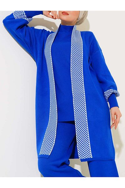 Lavanta Tekstil Corded Knitwear - Saxe Color Triple Set