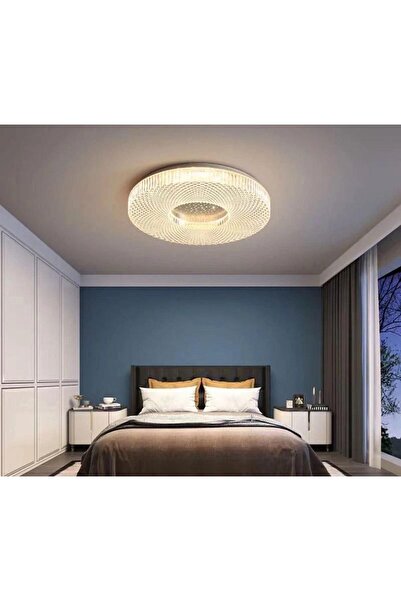 Vonalight Ø40cm Beyaz Plafonyer, 3Işık Renk, Led, Tavan Lambası,yuvarlak Aviz...