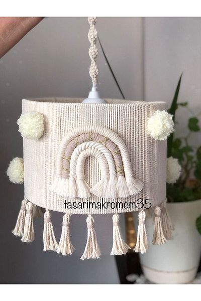 tasarimakromem35 ثريا مكرامية (ليست مصباح أرضي)