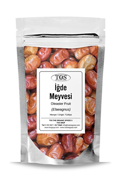 TOS The Organic Spices İğde Meyvesi 500 gr (1. Kalite) Elaeagnus / Oleaster F...