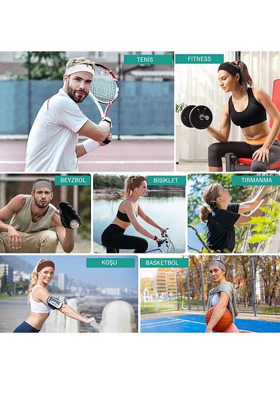 Salvia Dione Women's and Men's Sports Headband - 2-Piece Tennis, Yoga, Running Makeup Set