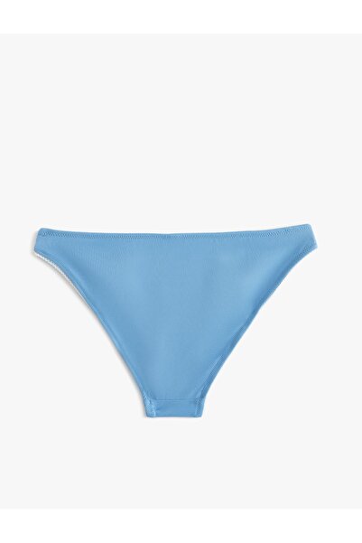 Koton Κοτόν ξ Σιμπιλ Κιτσίνκαγια - Βασικό μπικίνι με λεπτομέρεια κεντήματος στο κάτω μέρος και κανονική μέση