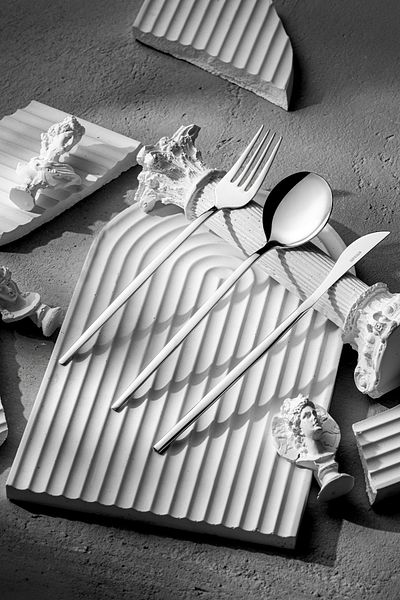 Emsan Aspendos 18 Pieces - 6 Person Fork Spoon Knife Set Boxed