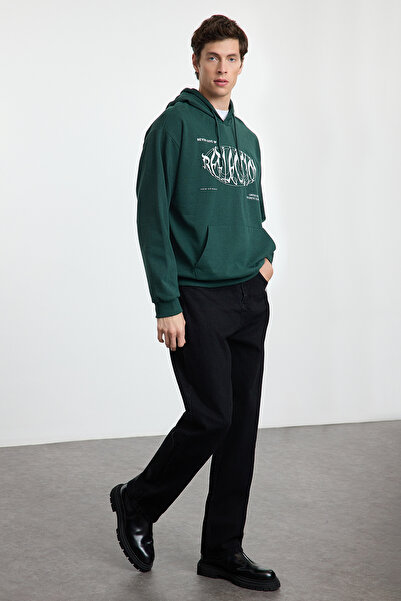 Trendyol Collection Μαύρο τζιν Smoke 90's/Baggy Fit Loose τζιν παντελόνι TMNSS24JE00012