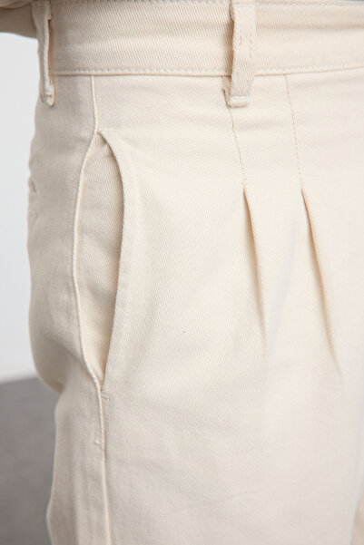 Trendyol Collection Πέτρα 100% βαμβάκι Unisex με ραφές με μπαλόνι υφασμένο παντελόνι Gabardine TMNAW25PL00007