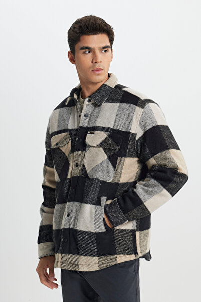 Lee Comfortable Cut - Black Cream Plaid Stamp Jacket