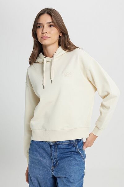 Lee Ecru Hooded Raised Regular Fit Sweatshirt