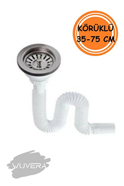 WUVERA Çöpmak Lavabo Sifonu Geniş Ağızlı Lavabo Gider Borusu