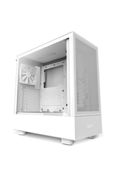 Genel Markalar Nzxt H5 Flow Cc-h51fw-01 2x120mm Mesh Temperli Cam Usb Type-c ...