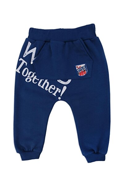 Bebelop Baby Boy Together Text Printed 2-Piece Top and Bottom Tracksuit Set