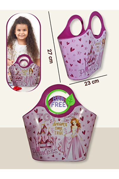 TOYFEST Multi-Purpose Purple Daily & Beach Bag Dreams Come True Princess Model - 5 Lt