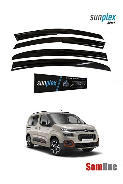 SUNPLEX Citroen Berlingo 2024 Modeller için Cam Rüzgarlığı Takımı 4'lü Set Mügen Tipi