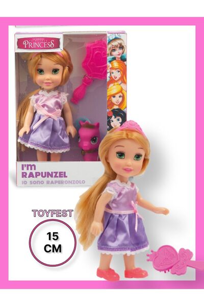 TOYFEST Prenses Bebekler - Rapunzel Ve Pony - 15 Cm