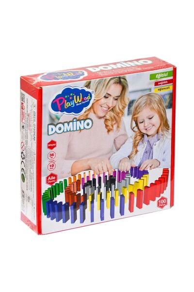 TOYFEST Wooden Playwood Domino Game