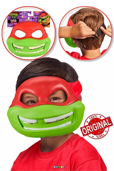 TOYFEST Ninja Kaplumbağalar Figür Maskesi - Raphael - 4 Yaş Üstü