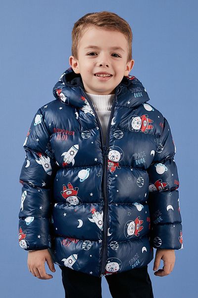 Lela Extra Padded Soft Fleece Hooded Puffer Coat Boys' Coat 5763006