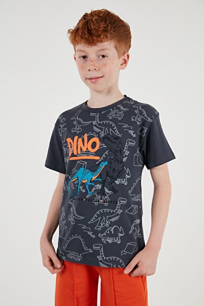 Lela Cotton Printed Crew Neck Short Sleeve Shorts Suit Boys' SET6212020