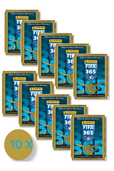 TOYFEST بطاقات لاصقات لاعب كرة القدم بانيني فيفا 365 2023 - 10 قطع