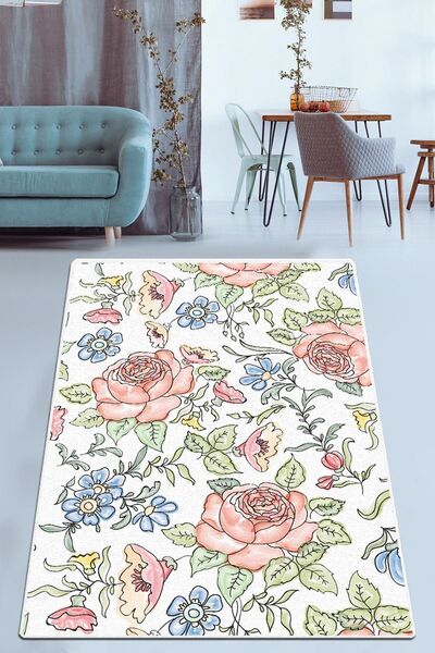 Chilai Home Rose Garden Dekoratif Modern Tasarım Halı Yolluk Djth